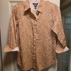 Chaps Women' s Paisley Shirt - Pink